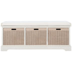 SAFAVIEH Fiorello Panca Contenitore a 3 Cassetti con Cuscino - 47,3 L x 15 P x 19 A - 47Lx15Px19A