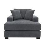 Chaise longue oversize a tre misure con cuscini