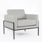 HomePop Modern Upholstered Club Chair w/Metal Frame