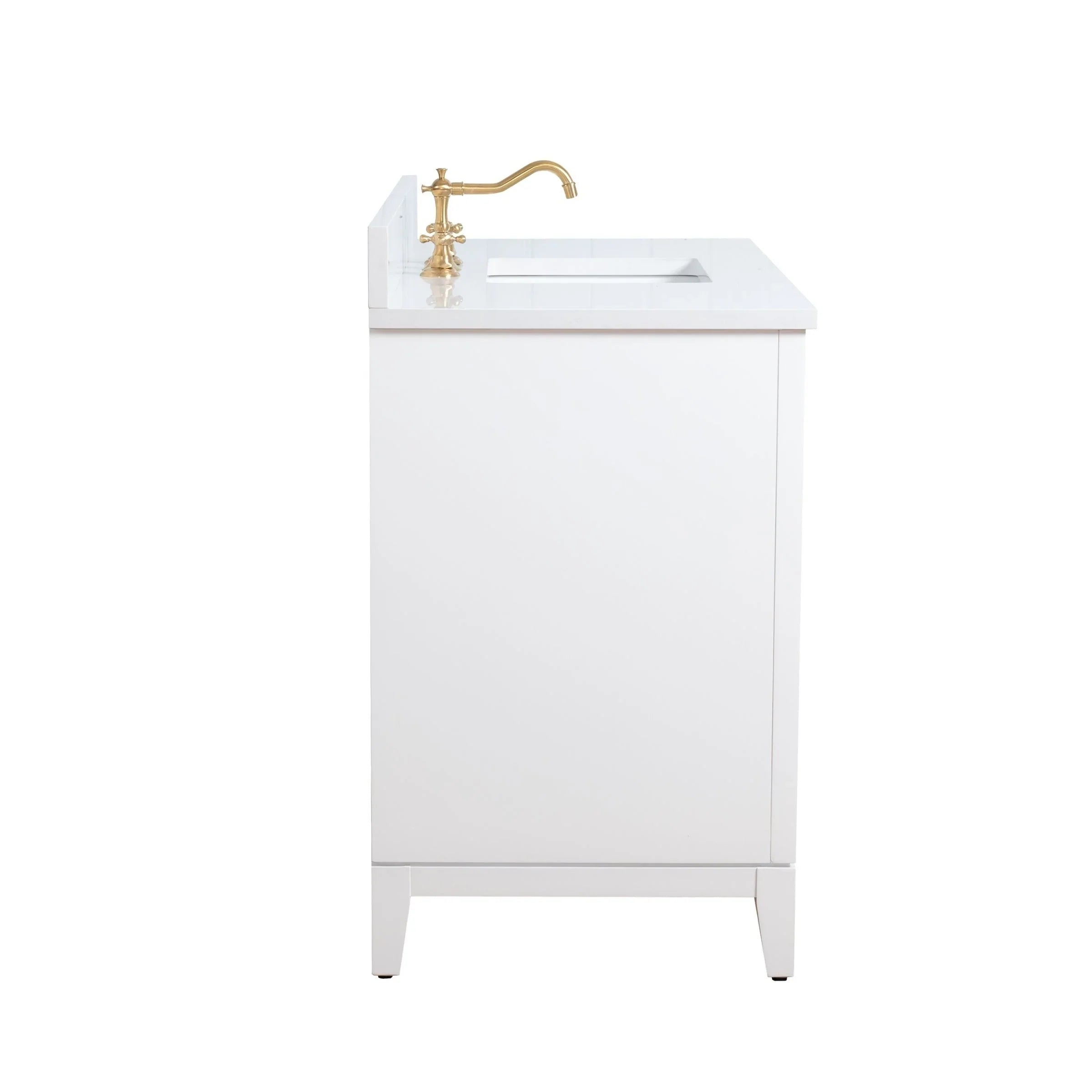 Mobile da Bagno Vanity Art con Lavabo in Ceramica e Top in Marmo Ricomposto
