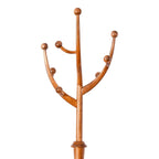 Appendiabiti da terra "ramo d'albero" in legno di gomma con 8 ganci - 24,5L x 70,87H