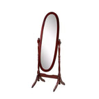 Specchio a piantana in legno tradizionale in stile Queen Anne Roundhill Furniture