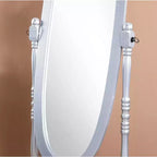 Specchio a piantana in legno tradizionale in stile Queen Anne Roundhill Furniture