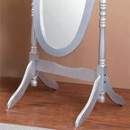 Specchio a piantana in legno tradizionale in stile Queen Anne Roundhill Furniture