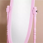 Specchio a piantana in legno tradizionale in stile Queen Anne Roundhill Furniture