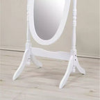 Specchio a piantana in legno tradizionale in stile Queen Anne Roundhill Furniture