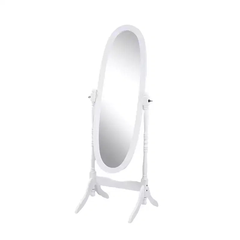Specchio a piantana in legno tradizionale in stile Queen Anne Roundhill Furniture