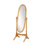 Specchio a piantana in legno tradizionale in stile Queen Anne Roundhill Furniture