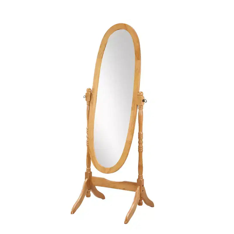 Specchio a piantana in legno tradizionale in stile Queen Anne Roundhill Furniture