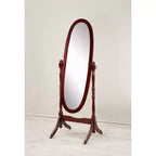 Specchio a piantana in legno tradizionale in stile Queen Anne Roundhill Furniture