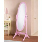 Specchio a piantana in legno tradizionale in stile Queen Anne Roundhill Furniture