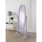 Specchio a piantana in legno tradizionale in stile Queen Anne Roundhill Furniture
