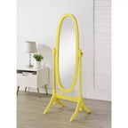Specchio a piantana in legno tradizionale in stile Queen Anne Roundhill Furniture