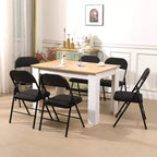 SUGIFT 6 sedie pieghevoli con rivestimento in tessuto, sedia pieghevole imbottita con telaio in acciaio resistente