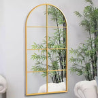 PexFix Specchio da parete con cornice in metallo ad arco