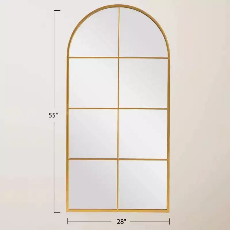 PexFix Specchio da parete con cornice in metallo ad arco
