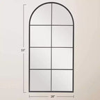 PexFix Specchio da parete con cornice in metallo ad arco
