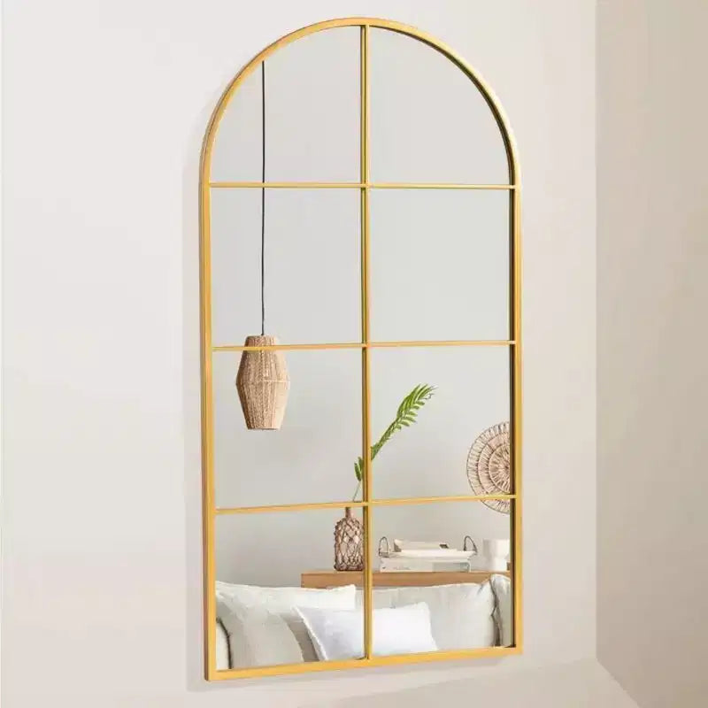 PexFix Specchio da parete con cornice in metallo ad arco