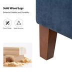 Panca contenitore Daniel con gambe in legno massello e maniglie a incasso|ART OF LIVING DESIGNS