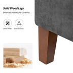 Panca contenitore Daniel con gambe in legno massello e maniglie a incasso|ART OF LIVING DESIGNS