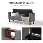 Panca contenitore Daniel con gambe in legno massello e maniglie a incasso|ART OF LIVING DESIGNS