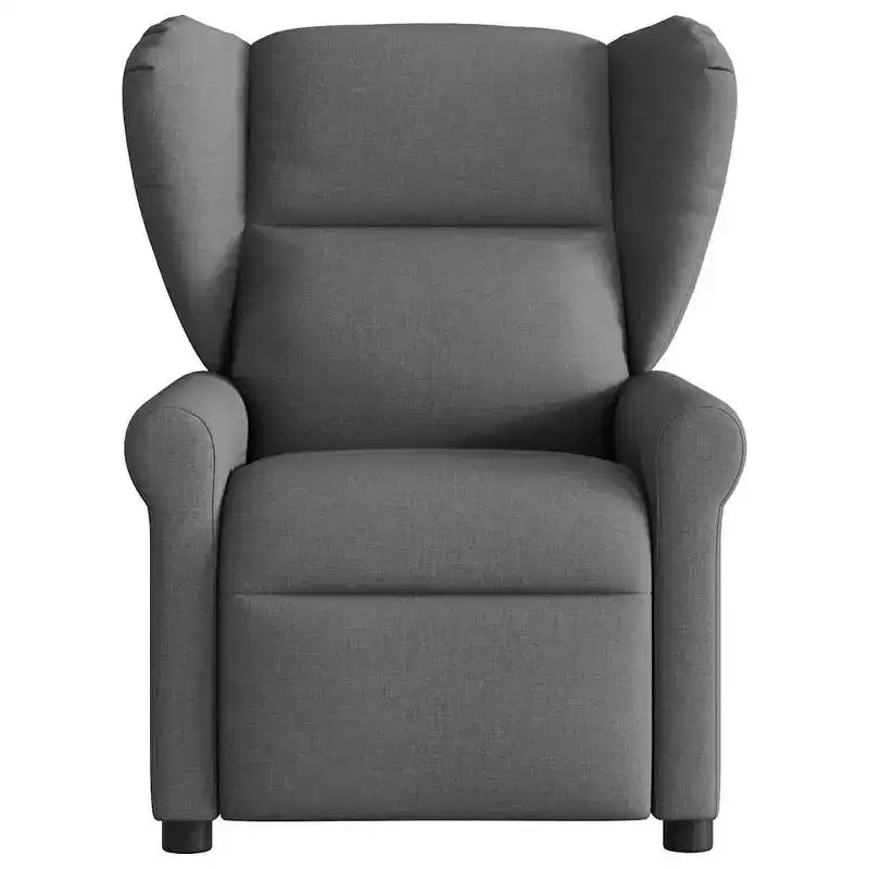 vidaXL Poltrona Massaggiante Reclinabile Tessuto Grigio Scuro
