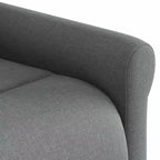 vidaXL Poltrona Massaggiante Reclinabile Tessuto Grigio Scuro