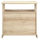 Comodino Transizionale a 2 Cassetti Rovere Bianco - Walker Edison