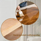 Consolle in legno Oakmere Farmhouse con ripiano portaoggetti GDFStudio