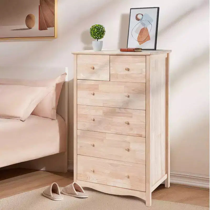 Mobile a 6 cassetti Karl Home in legno di gomma naturale, 1 pz