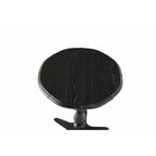 Tavolino rotondo vintage nero da 40 cm, tavolino da caffè con piedistallo in legno, comodino per soggiorno, camera da letto, ingresso