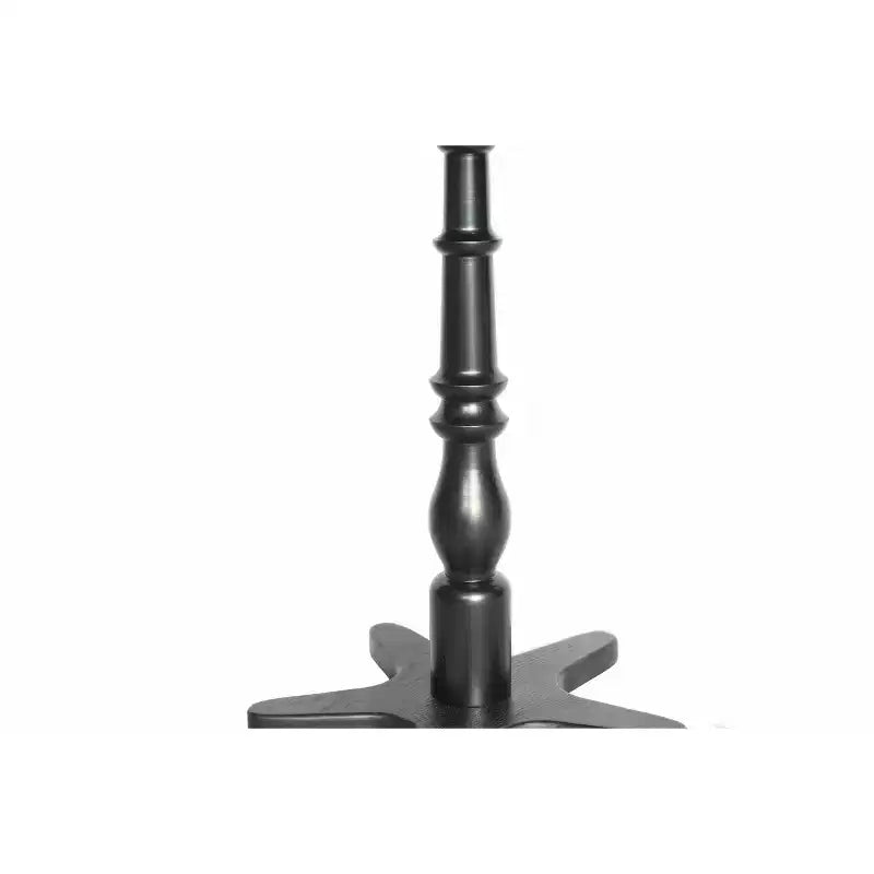 Tavolino rotondo vintage nero da 40 cm, tavolino da caffè con piedistallo in legno, comodino per soggiorno, camera da letto, ingresso