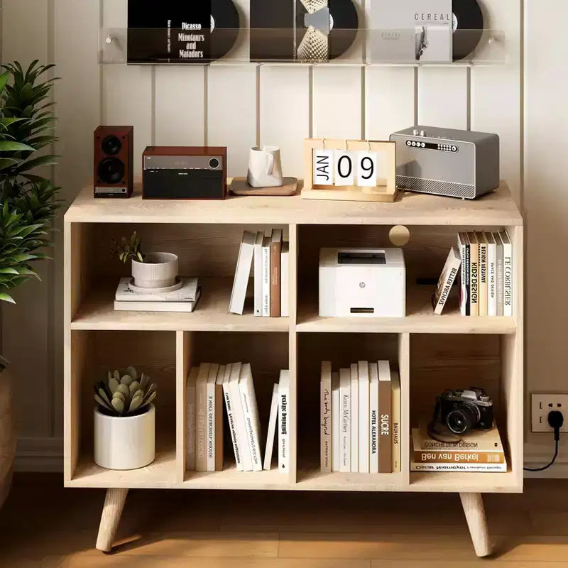 Supporto moderno per giradischi da 39,5 pollici con stazione di ricarica, mobiletto per giradischi in legno multistrato, può contenere oltre 350 album in vinile, per soggiorno, camera da letto, ufficio