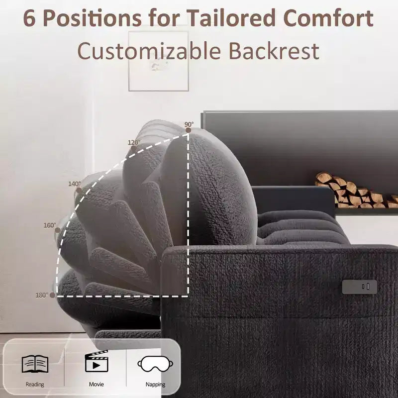 Divano letto Dyonery, 81 divano letto estraibile a L con penisola contenitore reversibile/porta USB/tasca laterale/montaggio senza attrezzi, velluto a coste beige