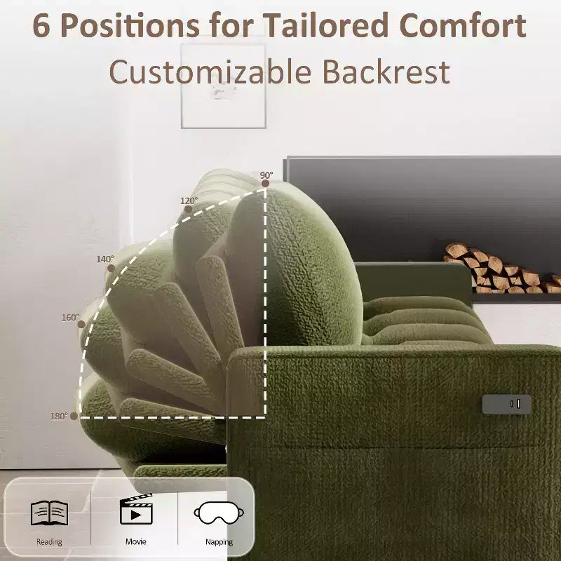 Divano letto Dyonery, 81 divano letto estraibile a L con penisola contenitore reversibile/porta USB/tasca laterale/montaggio senza attrezzi, velluto a coste beige