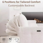 Divano letto Dyonery, 81 divano letto estraibile a L con penisola contenitore reversibile/porta USB/tasca laterale/montaggio senza attrezzi, velluto a coste beige