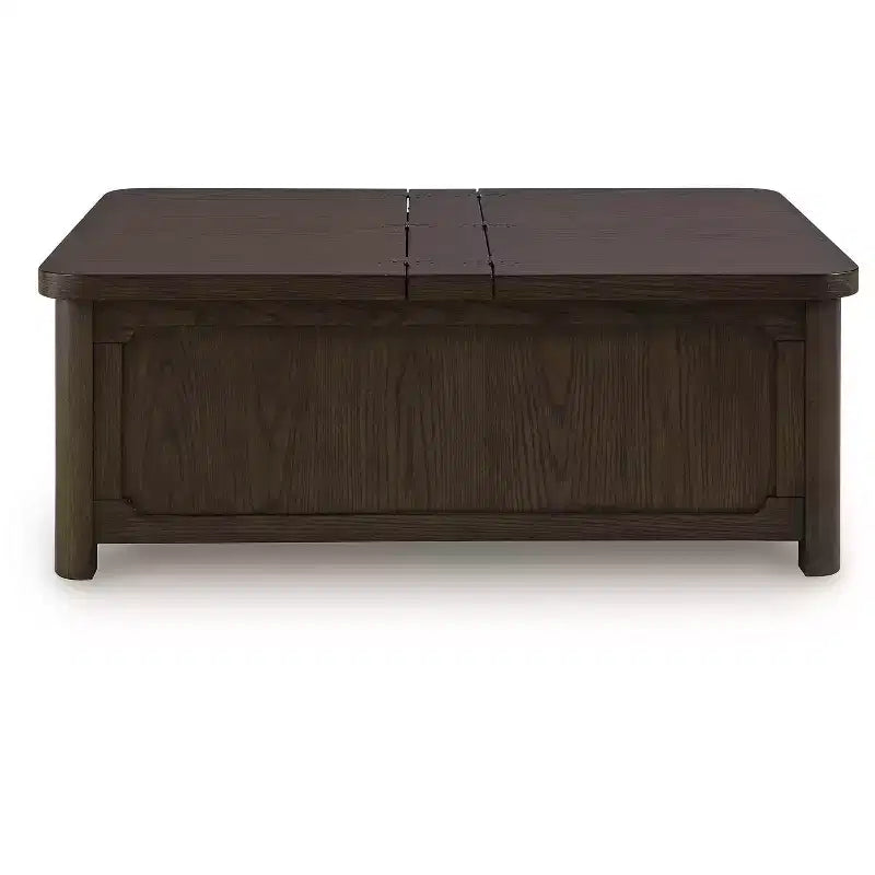 Tavolino da caffè Signature Design by Ashley Breckington con piano sollevabile, marrone scuro con contenitore a baule