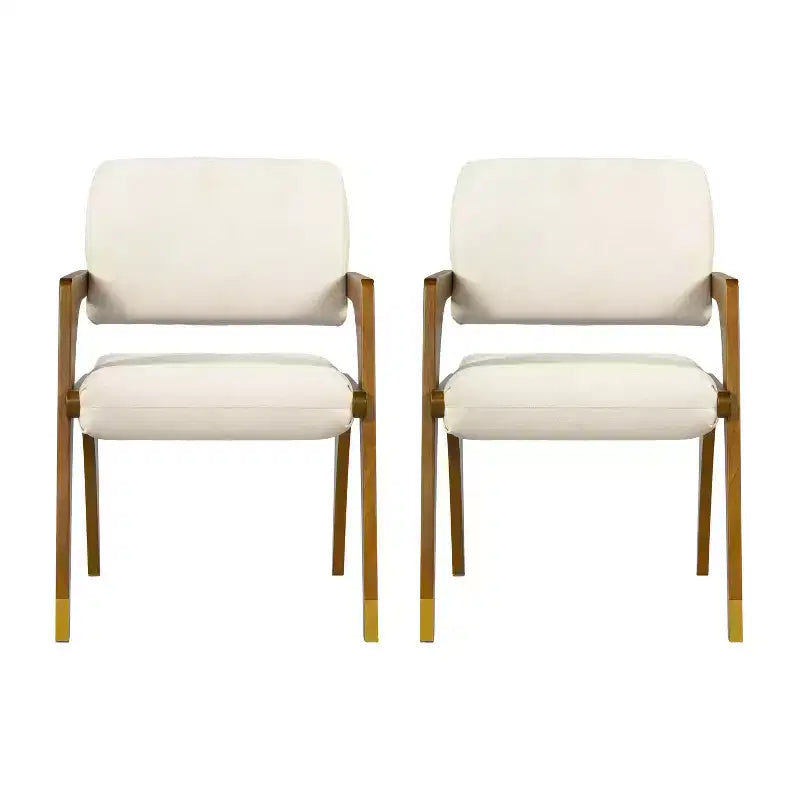 Sedia da pranzo imbottita Christopher Knight Home in legno di gomma stile Mid-Century moderno con schienale
