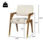 Sedia da pranzo imbottita Christopher Knight Home in legno di gomma stile Mid-Century moderno con schienale