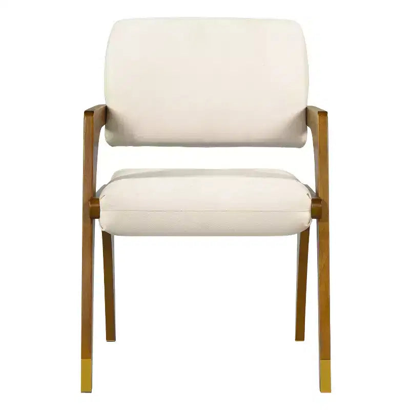 Sedia da pranzo imbottita Christopher Knight Home in legno di gomma stile Mid-Century moderno con schienale