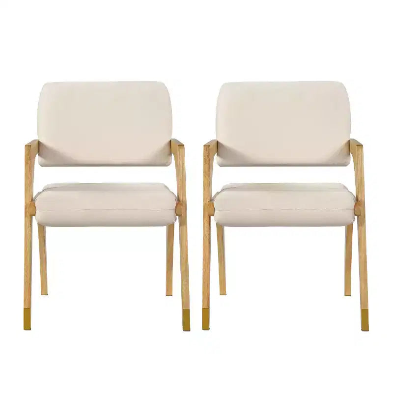 Sedia da pranzo imbottita Christopher Knight Home in legno di gomma stile Mid-Century moderno con schienale