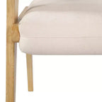 Sedia da pranzo imbottita Christopher Knight Home in legno di gomma stile Mid-Century moderno con schienale