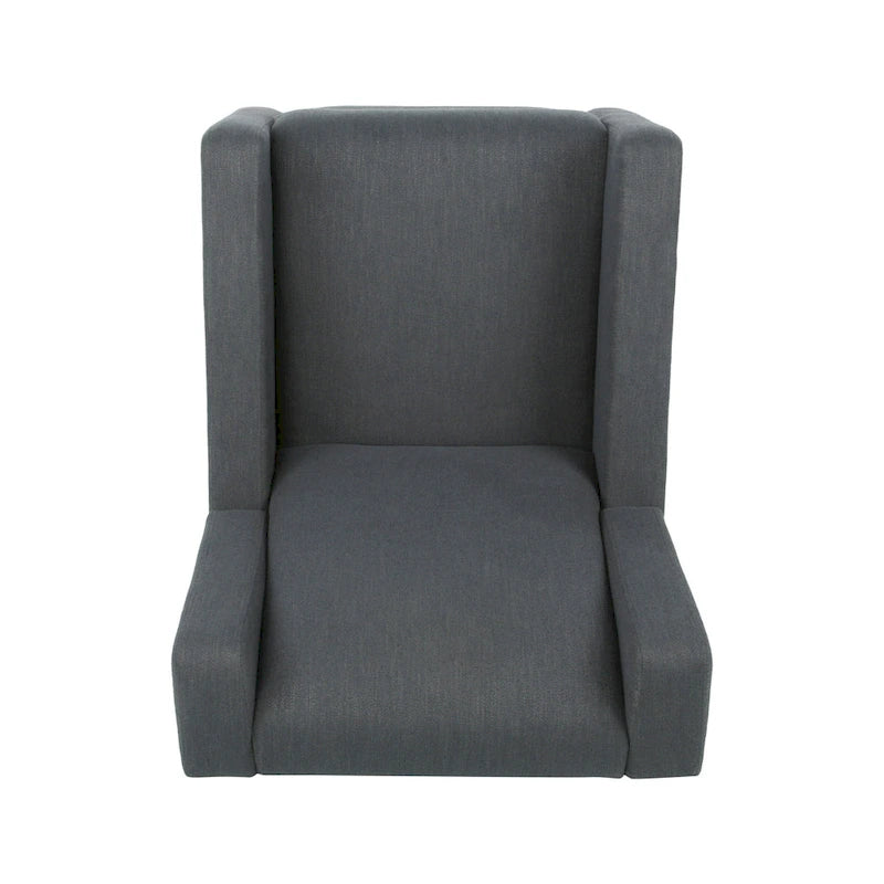 Poltrona reclinabile girevole con base a slitta, sedia regolabile con rivestimento imbottito