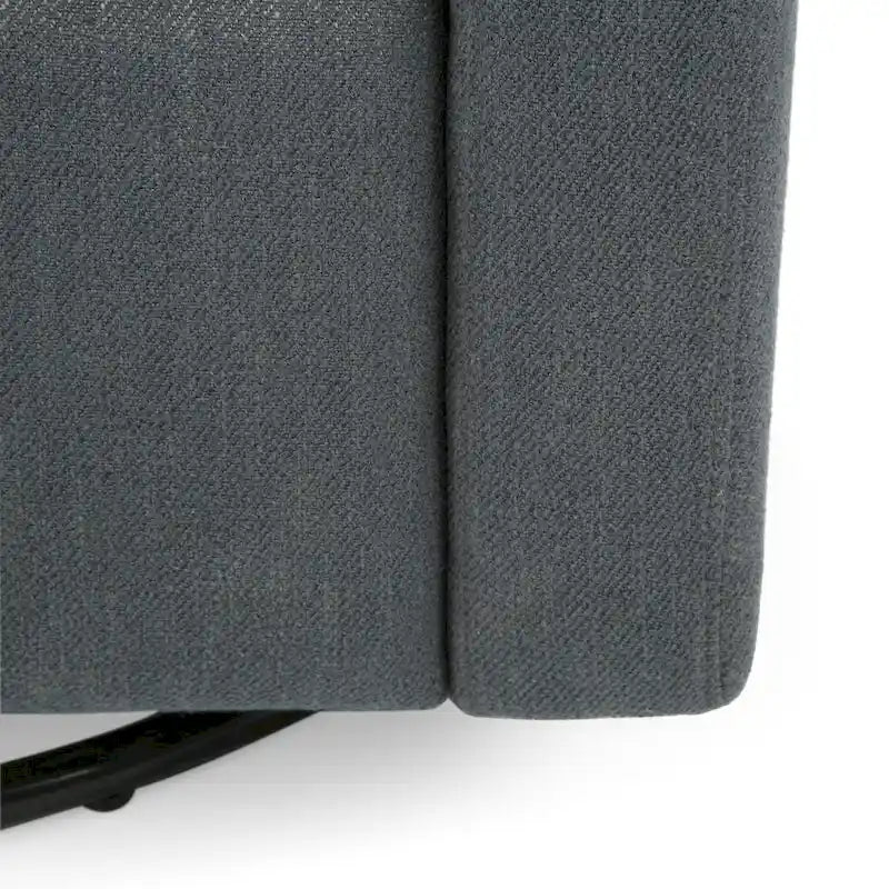 Poltrona reclinabile girevole con base a slitta, sedia regolabile con rivestimento imbottito