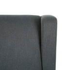 Poltrona reclinabile girevole con base a slitta, sedia regolabile con rivestimento imbottito