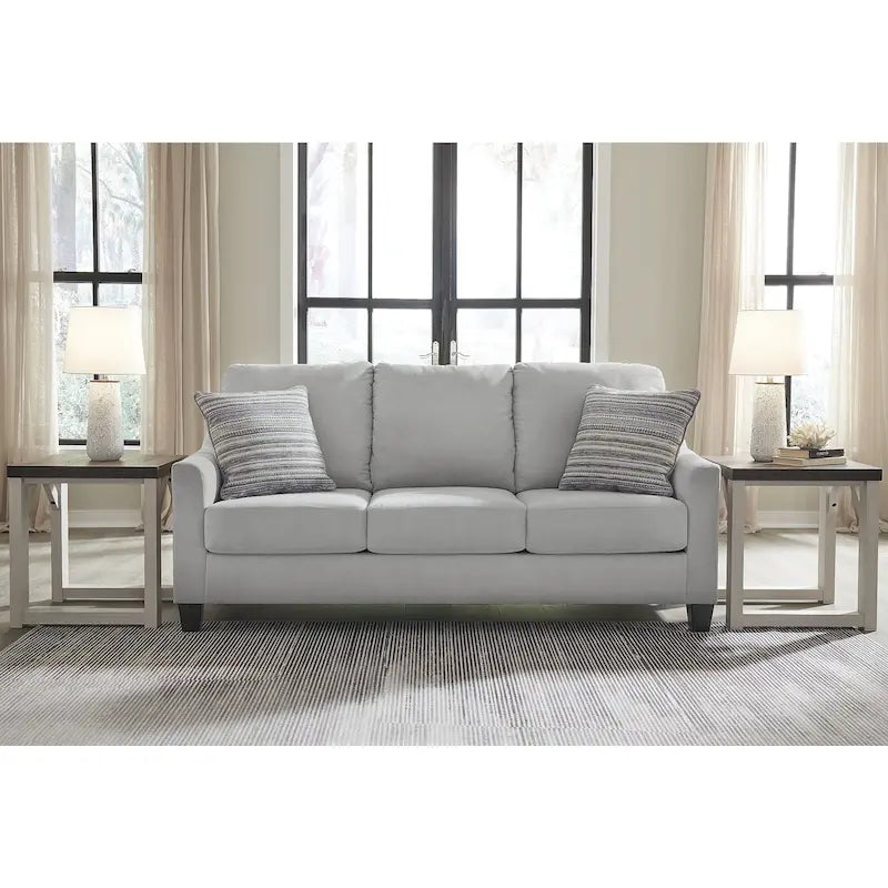 Divano letto Adlai grigio chiaro Queen - 80L x 39P x 40A