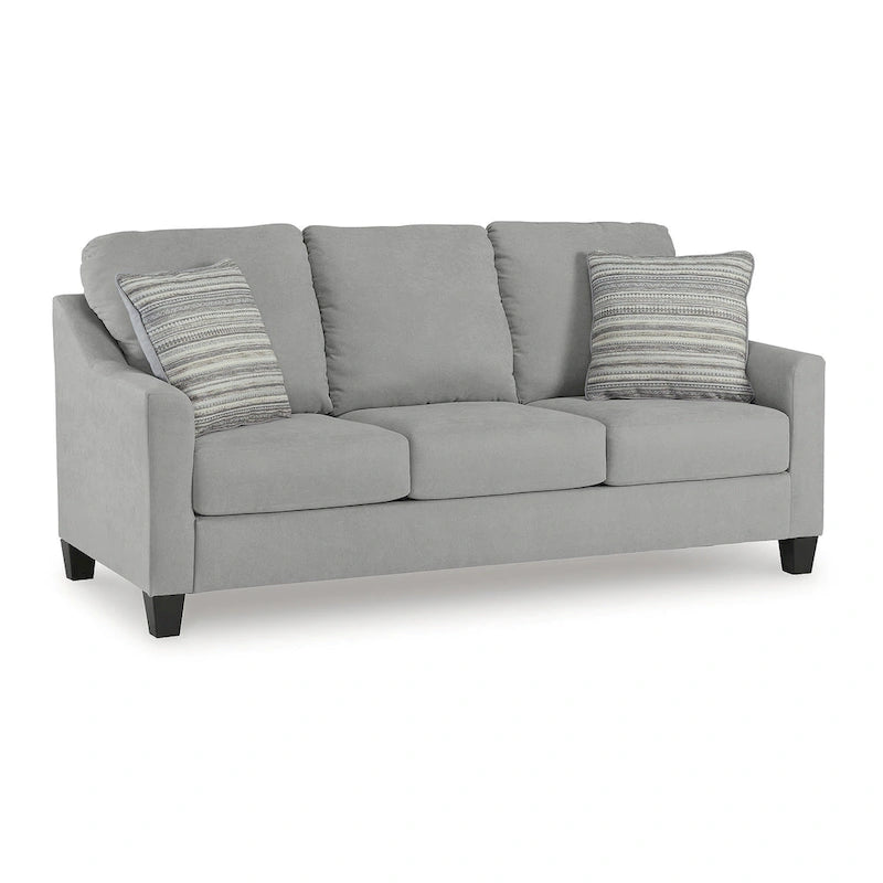 Divano letto Adlai grigio chiaro Queen - 80L x 39P x 40A