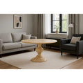 Tavolo da pranzo rotondo moderno Mangolia Solidwood da 48 pollici