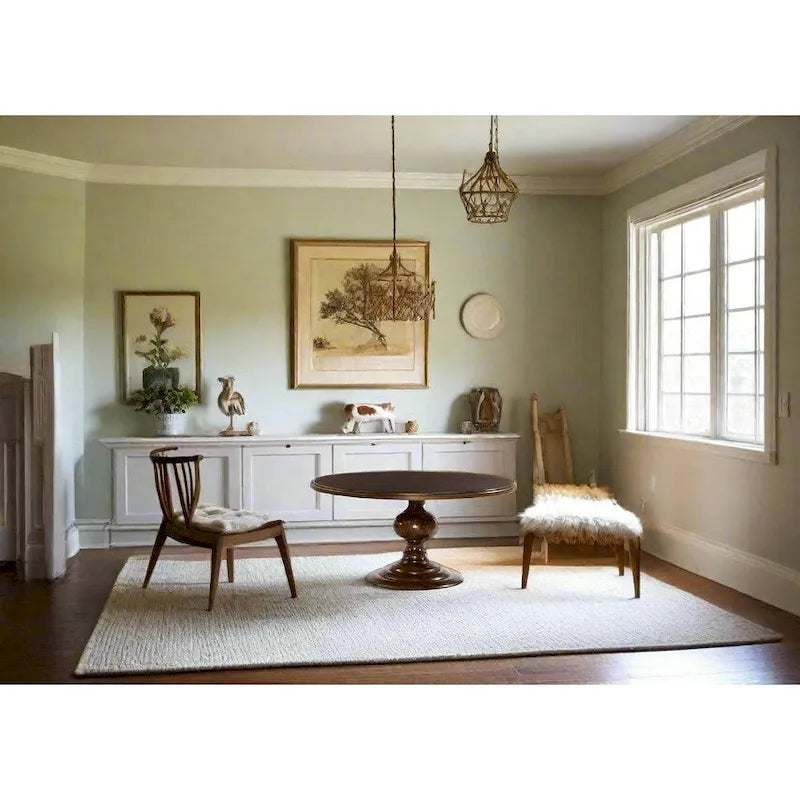 Tavolo da pranzo rotondo moderno Mangolia Solidwood da 48 pollici