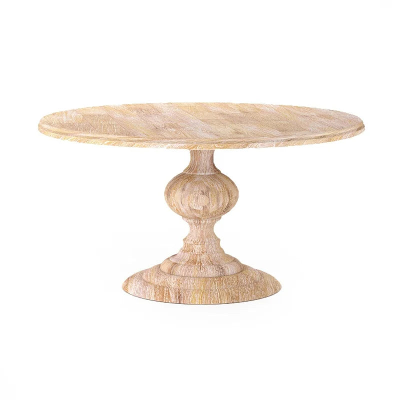 Tavolo da pranzo rotondo moderno Mangolia Solidwood da 48 pollici